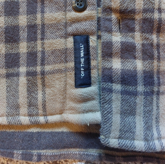 VANS Small oversized heavyweight dirt brown flannel - Picture 7 of 7